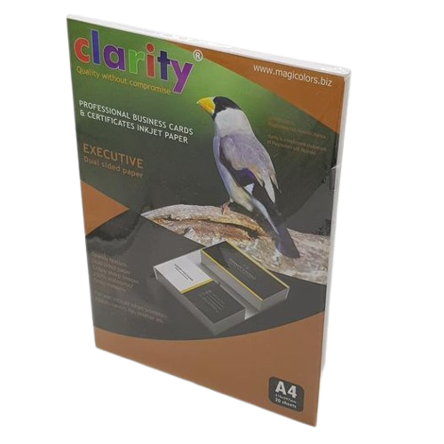 20 sheets Clarity A4 Pearl Inkjet Photo Paper | Double-Sided High-Quality Printing