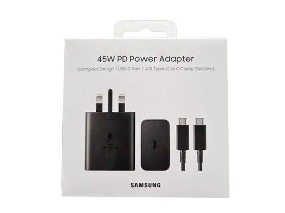Samsung 45W Fast Charger Complete Set – Adapter & USB-C Cable