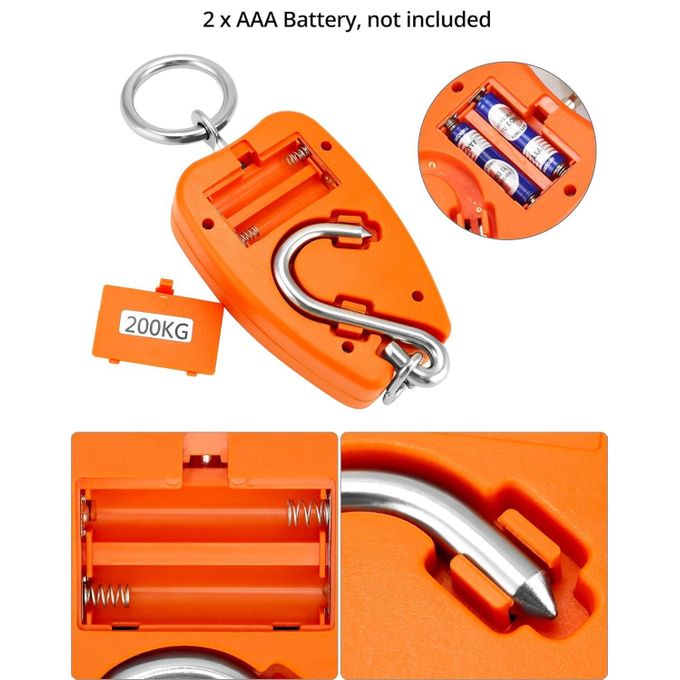 200KG Heavy-Duty Digital Crane Scale – Reliable Hanging Scale for Commercial and Industrial Use.