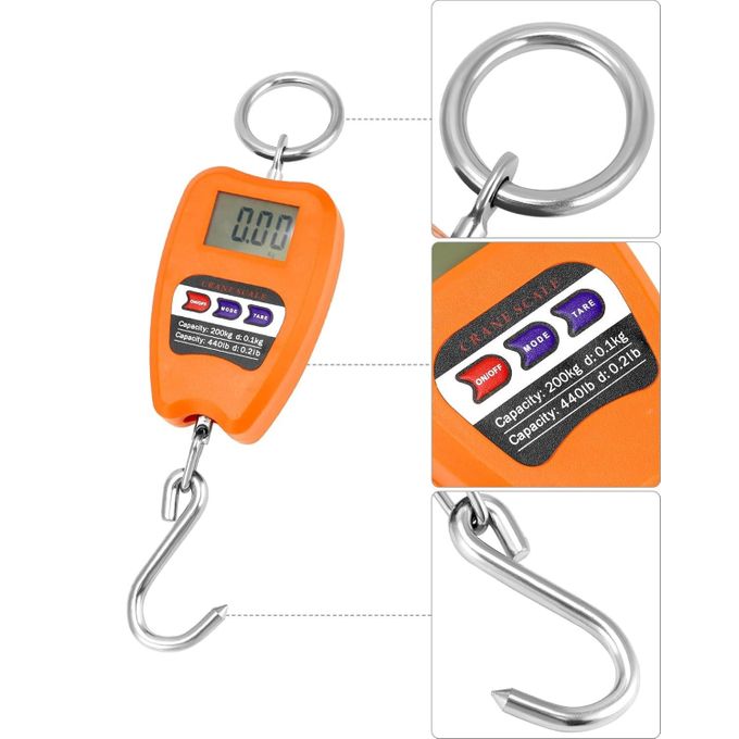 200KG Heavy-Duty Digital Crane Scale – Reliable Hanging Scale for Commercial and Industrial Use.