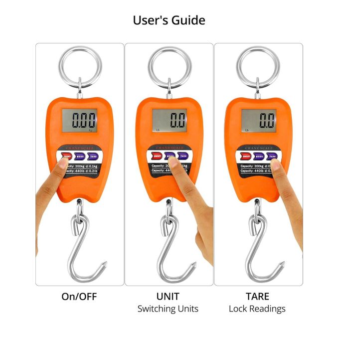 200KG Heavy-Duty Digital Crane Scale – Reliable Hanging Scale for Commercial and Industrial Use.