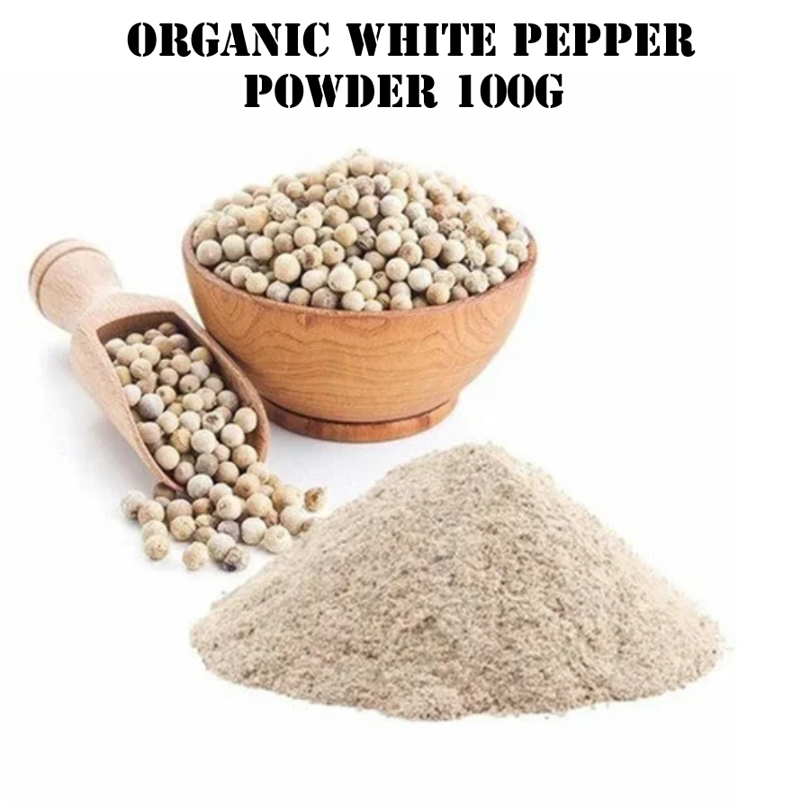 Organic White Pepper Powder 100g