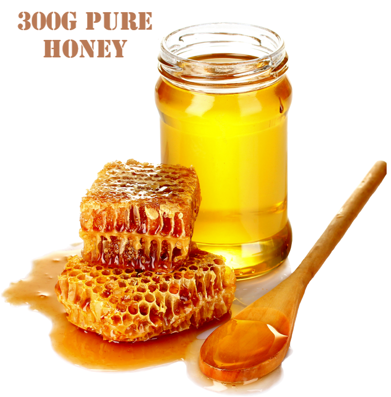 Pure Natural Honey 300g – 100% Organic, Unprocessed & Nutrient-Rich Sweetener