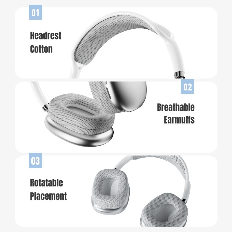 TWS Headphones, P9(Pro Max), Wireless Bluetooth 5.1 with Immersive HiFi Stereo, 2024 New Arrival, HD Call, 360° Subwoofer Earphones Fashion Bluetooth Headphones for Phones and PC