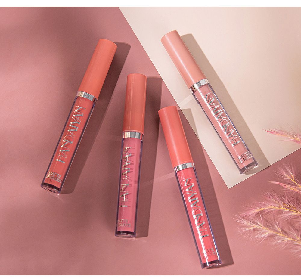 6PCS/Set Matte Lip Gloss Suit Moisturizing Lip Gloss Long-lasting Liquid Cosmetics Durable Waterproof Lip Glosses Non-Fading Makeup Multi Color Lipsticks