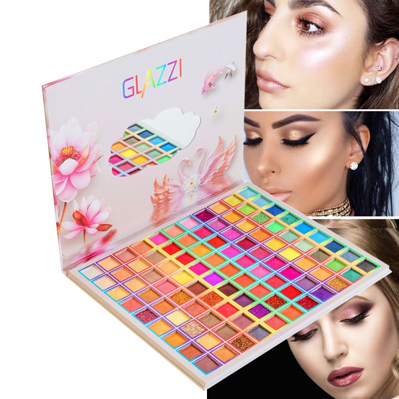 99 Colors Eyeshadow Palette with Glitter,Matte&Shimmer for Stage Makeup-High Pigment,Easy-Blend,Professional Use