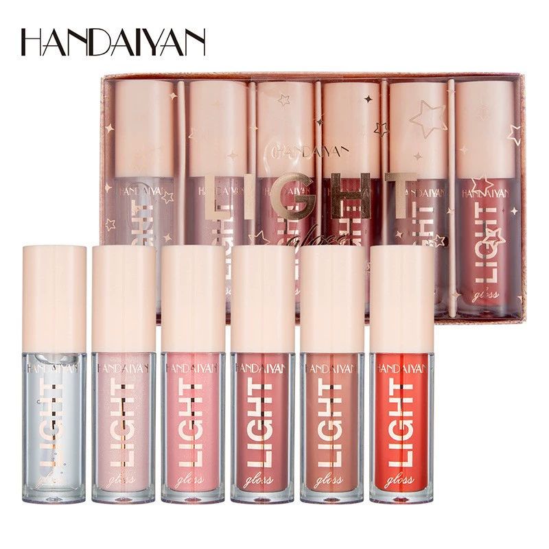 6PCS/Set Lip Gloss, Glossy Liquid Lipstick, Smooth Glass Lip Gloss, Moisturizing Lip Gloss, Durable and Non-fading Lip Gloss