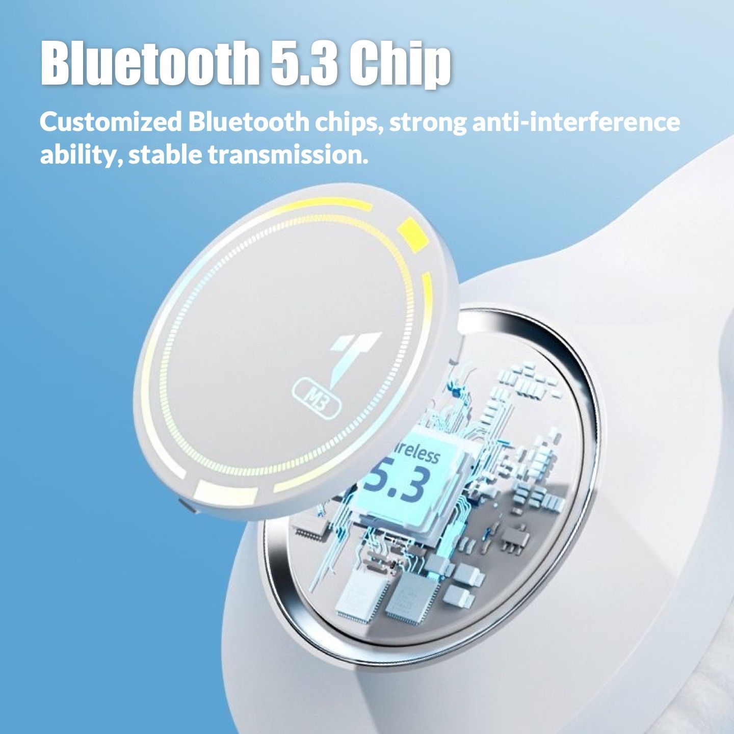 2025 Hot Selling TWS Headphone Bluetooth 5.3 Headphones Stereo Wireless Headset With Lights Breathable Earmuffs Foldable Headset Support TF Card and 3.5mm audio cable