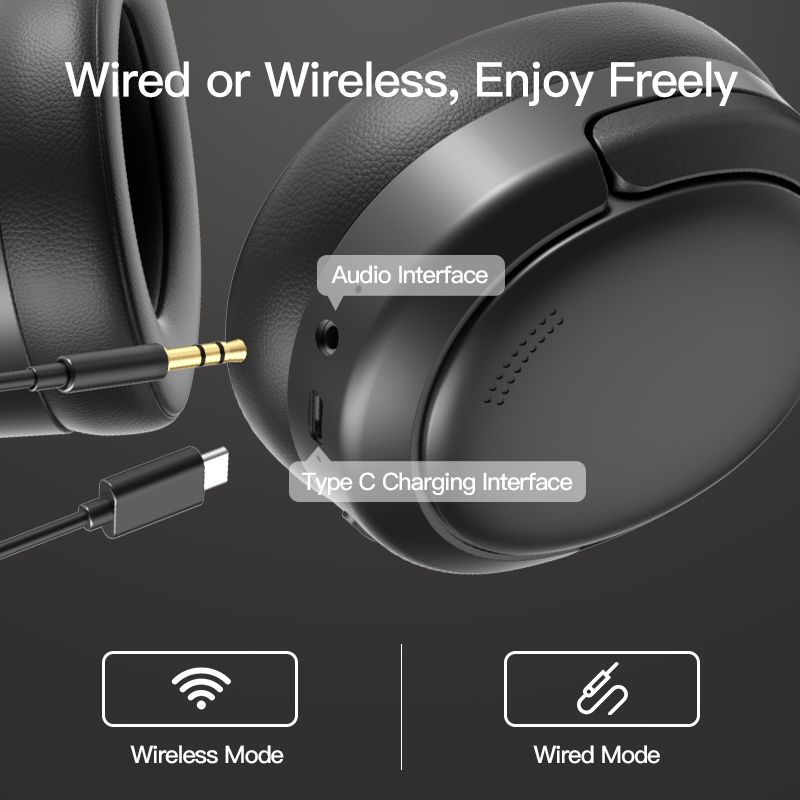 New Wireless Headset, High Quality Bluetooth 5.4 Headphone, TWS Headphones, Lightweight and Comfortable, Ultra Long Battery Life, Intelligent Noise Reduction, Theater Level Sound Effects