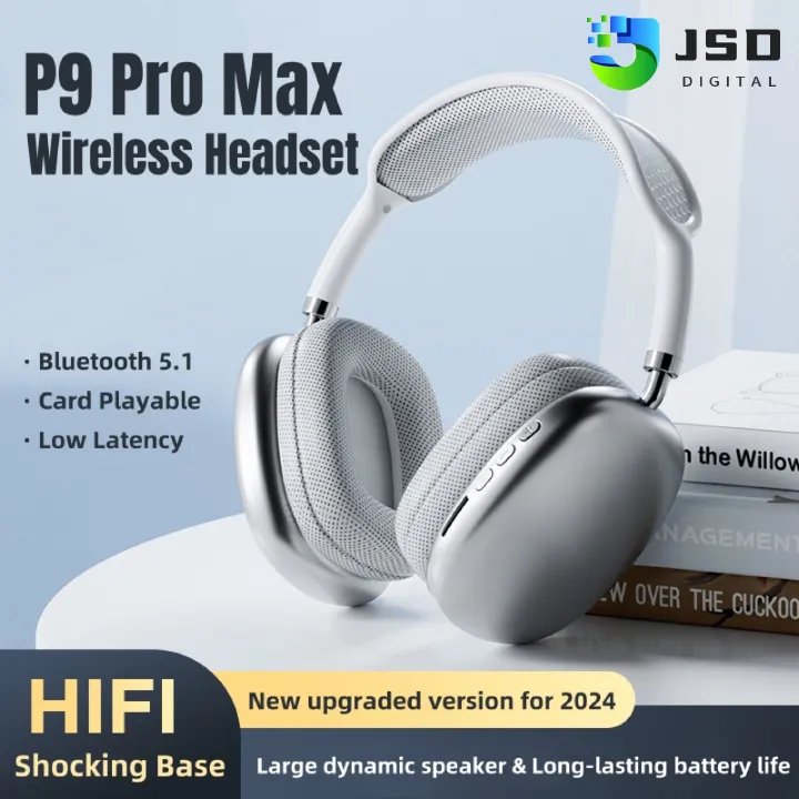 TWS Headphones, P9(Pro Max), Wireless Bluetooth 5.1 with Immersive HiFi Stereo, 2025 New Arrival, HD Call, 360° Subwoofer Earphones Fashion Bluetooth Headphones for Phones and PC