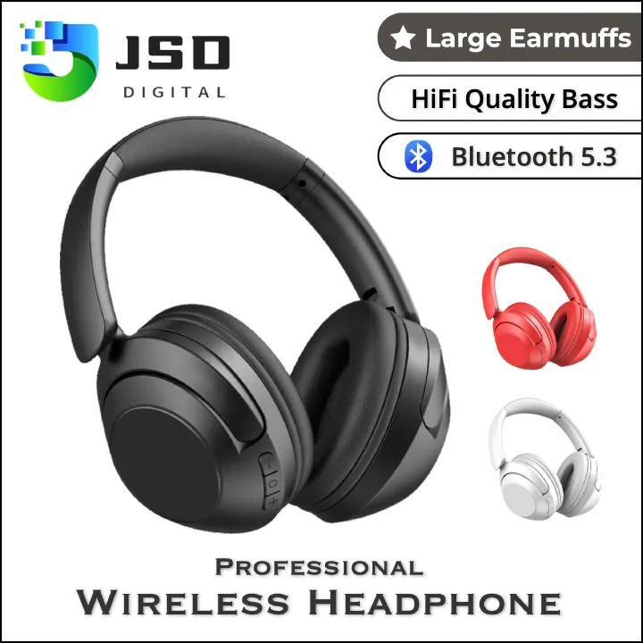 2025 New Launched TWS Headphones Wireless Bluetooth 5.3 Earphones with Heavy Bass Sound TF card Supported Noise-Cancellation Foldable Design