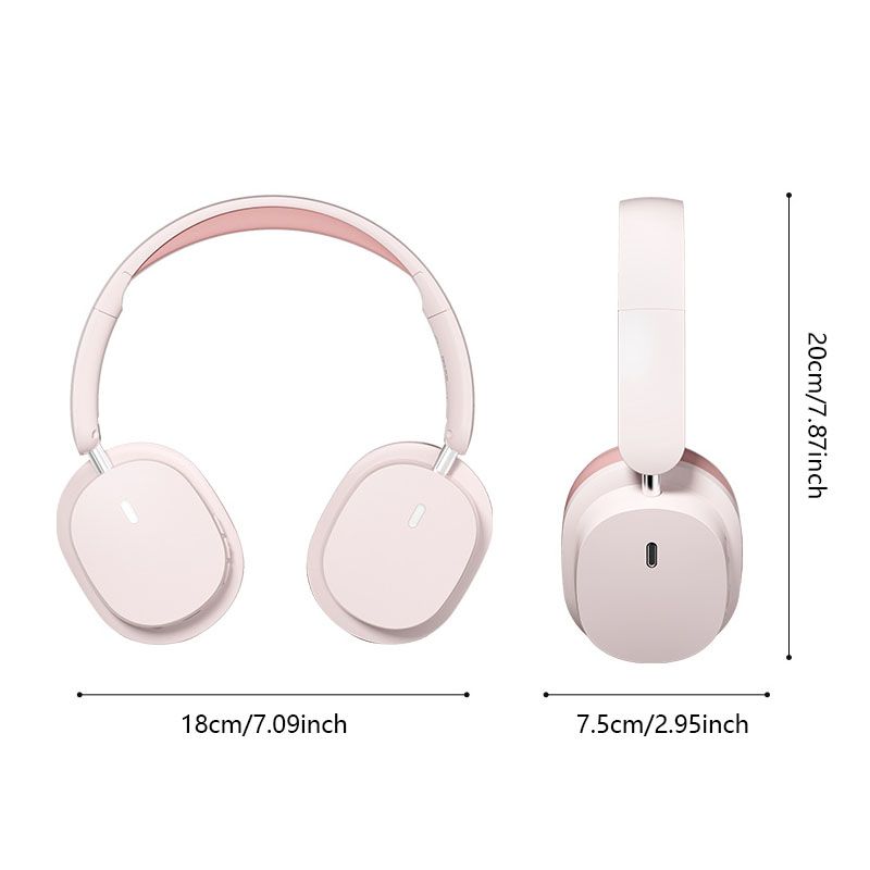 Soyto New Launch SY-T2 Headphone Wireless Bluetooth Headphone Dual-Mic Noise-Reduction Headsets Immersive Spatial Sound Earphones Dual-Connection TF card Supported for Phones and PC