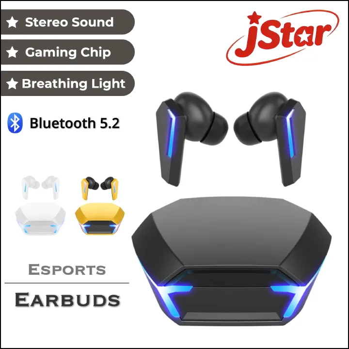 M10 TWS Earphones Wireless Bluetooth Earphones Stereo sound for gaming. Atmosphere light feature. Noise cancelling technology.IP68 waterproof and dust-proof.Works with iOS, Android, and PC.
