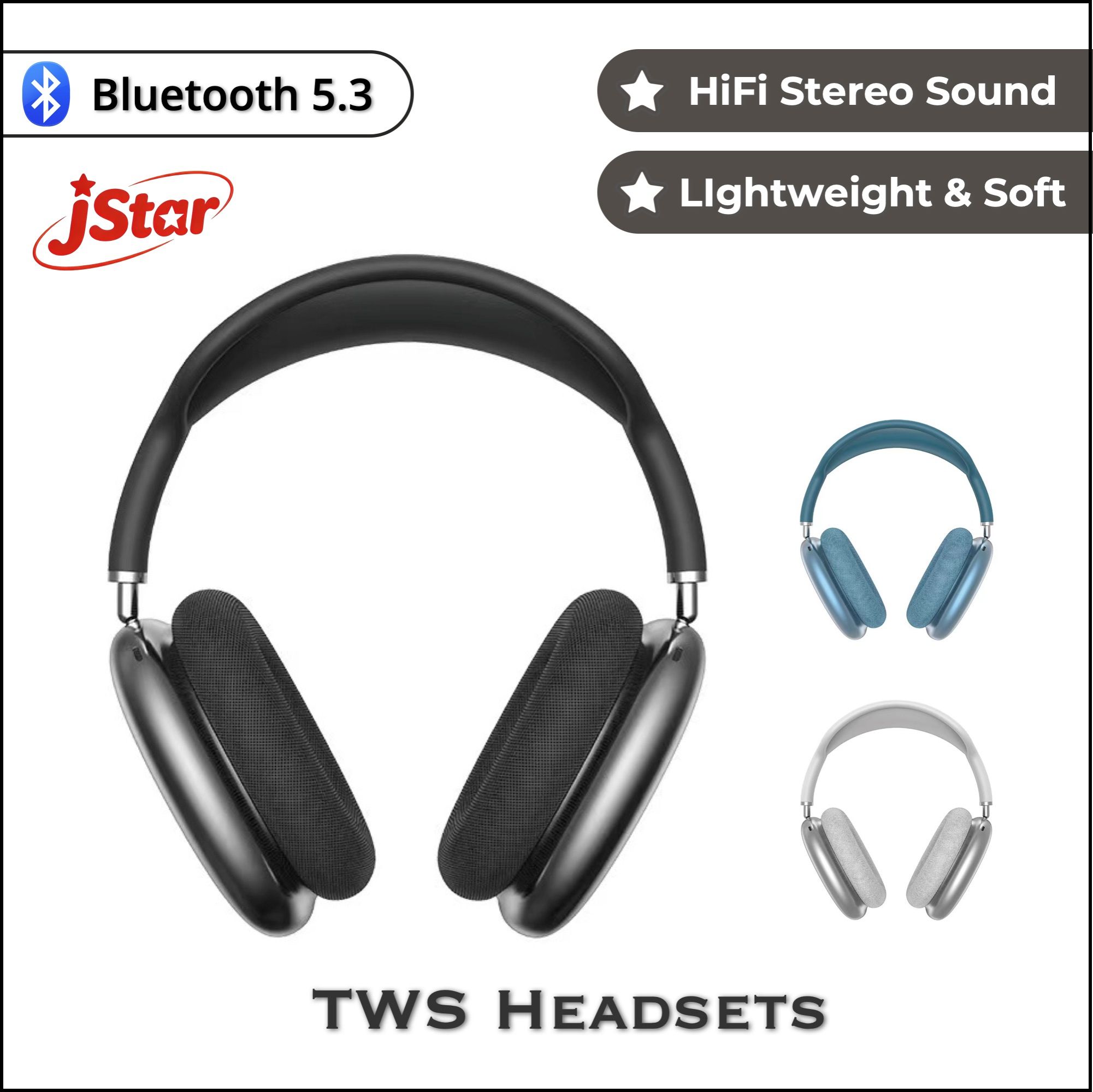 TWS Headphones, P9(Pro Max), Wireless Bluetooth 5.3 with Immersive HiFi Stereo, 2026 New Arrival, HD Call, 360° Subwoofer Earphones Fashion Bluetooth Headphones for Phones and PC