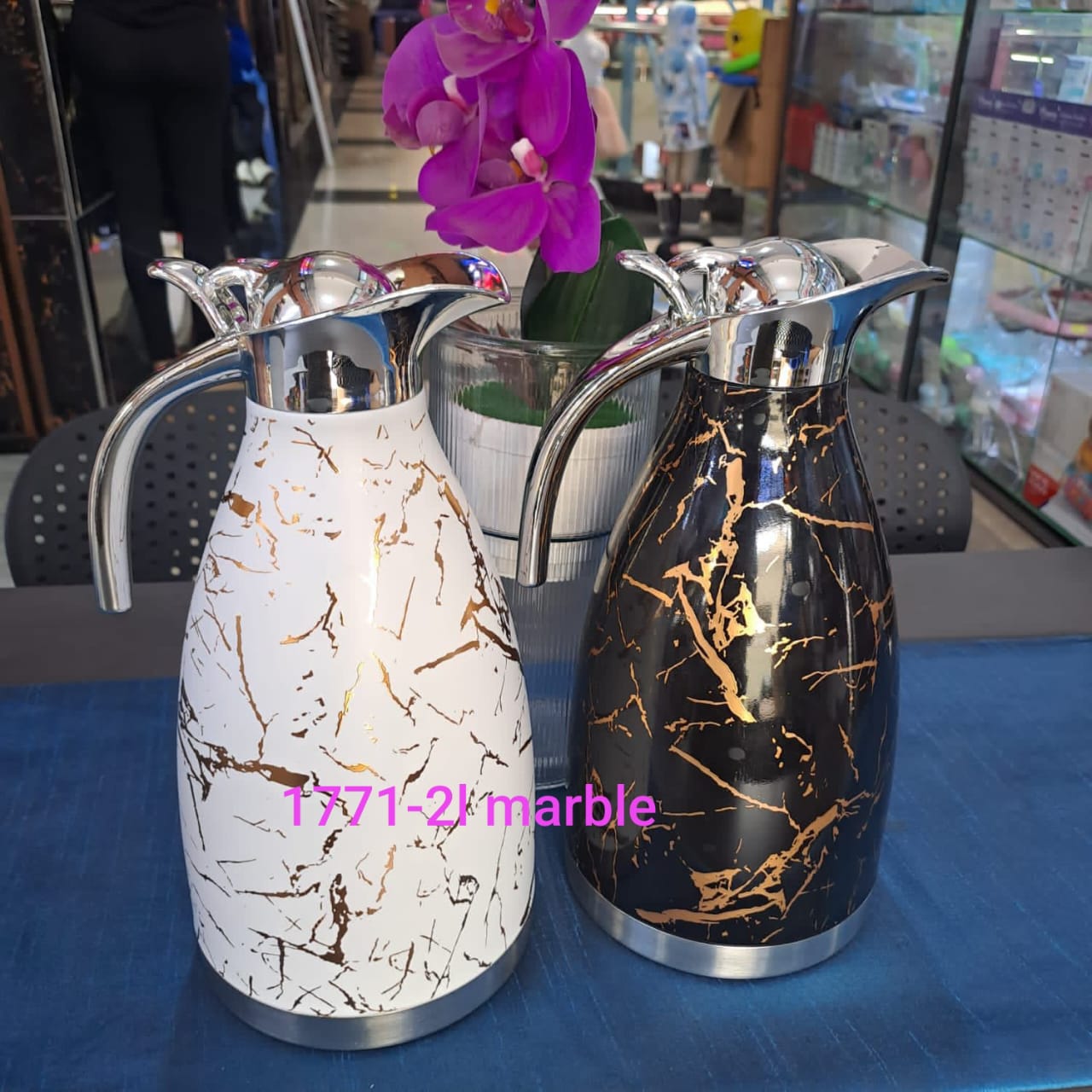 Jamespot JP 2L Marble Effect Vacuum Flask   Double wall insulated stainless steel vacuum flask is a high quality product, made of stainless steel, unbreakable, and easy to carry, easy to wash