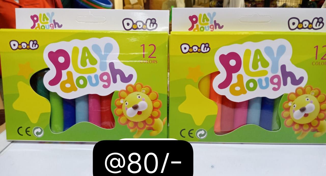 12pc Play Dough Kids Modelling Clay Set.Helps develop parent-child communication, hand-eye coordination, crawling and other ability training.
Can be used to make flower strips, decorations, bracelets,