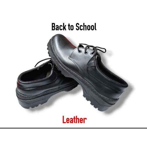 LEATHER SCHOOL SHOES, TOUGHEES BACKTO SCHOOL SHOES.Quality leather school shoes
Rubber sole
Affordable prices for all
With laces