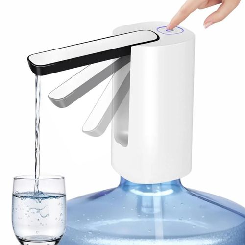 Foldable Automatic Water Dispenser Pump Rechargeable Wireless Water Pump.Rated capacity: 1200mAh
Rated power: 2.5W
Rated input: DC5V/1A
Body material: ABS
Rated voltage: 5V
Mode of operation: Push-but