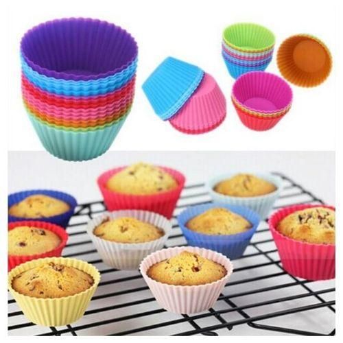Silicone Nonstick Cupcake Queen Cakes Baking Molds Cases.Reusable, non-stick, non-toxic, soft
Use and clean easily
Long longevity
Keep away from direct exposure to flame and sharp objects