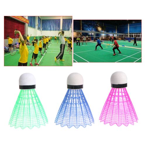 6Pcs/Set Colorful Shuttlecocks Badminton Foam Balls Sport Games Colored Plastic Nylon Feather Birdies Training Sport Sturdy Shuttles
