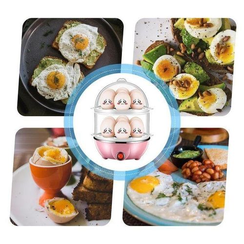 Egg Boiler Double Layer Multifunction Electric Egg Boiler Automatic Off Egg Cooker Poacher Steamer Egg Poacher Egg Maker
