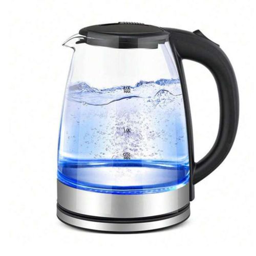 Nunix 2L Glass Kettle Electric Dual Wall LED Water Maker Jug Stainless Steel.2.0 Liters capacity with cordless 360-degree rotary base
Boils water 85% faster and more efficiently than stovetop kettles