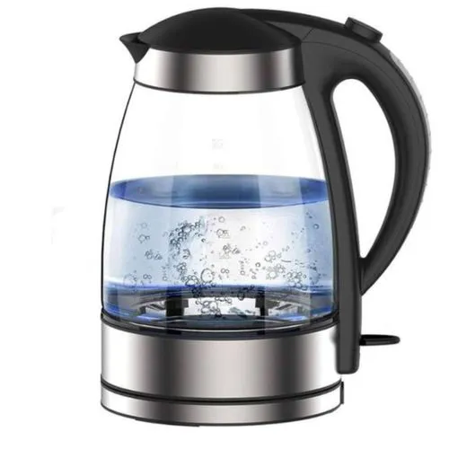Nunix 2L Glass Kettle Electric Dual Wall LED Water Maker Jug Stainless Steel.2.0 Liters capacity with cordless 360-degree rotary base
Boils water 85% faster and more efficiently than stovetop kettles