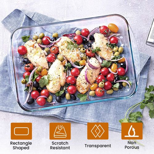 Signature 3pcs High Quality Heat Resistant Glass Bake Pan.3PC set,2 glasses and 1 glove
high borosilicate glass
heat resistant
oven, microwave, freezer and dishwasher safe