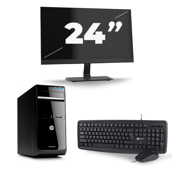 Complete Desktop Hp Pavilion P6 AMD A6 4GB RAM 320GB HDD,24 Inch Monitor,Keyboard And Mouse
