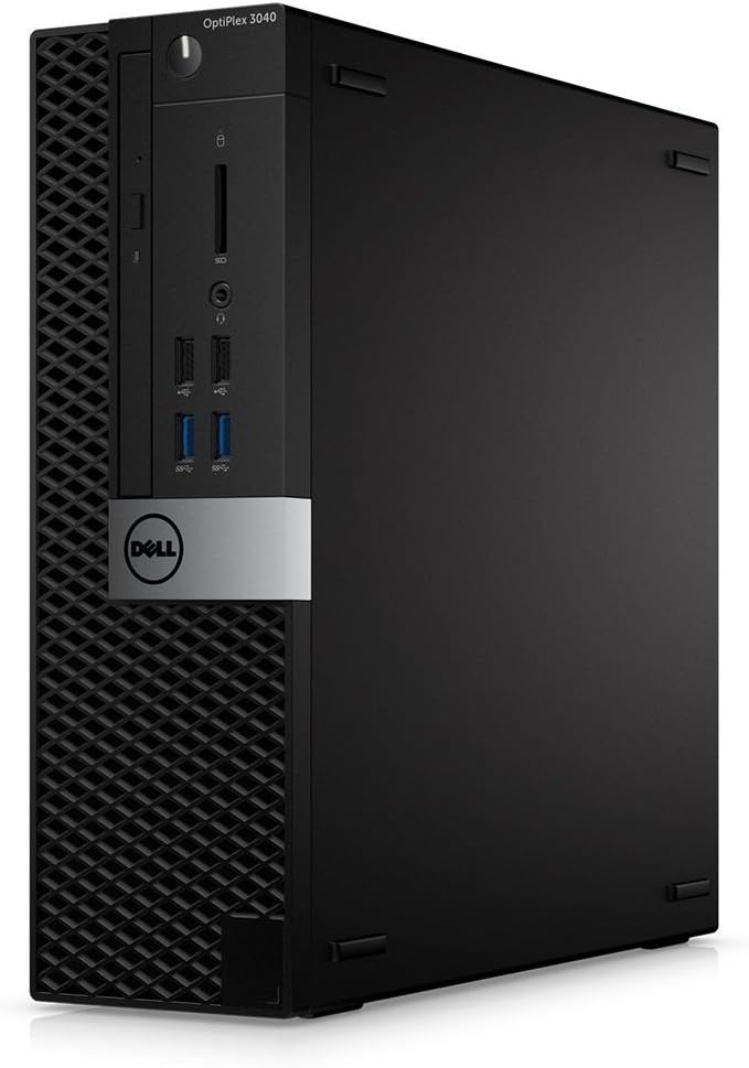 Complete Desktop DELL  OptiPlex 3040 SFF Small Desktop (Intel Pentium G4400, 8GB 500 HDD RAM, , Windows 10 Pro, Black),22 inch Dell Monitor