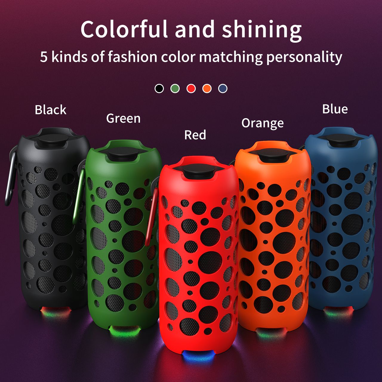 Bluetooth Speaker, 2 in 1 Portable Bluetooth Wireless Earbuds Combo Mini 360 Surround Stereo Sound with TWS Earbuds Built-in Mic and Charging Case for Home Party Outdoor Travel -Lune Goose