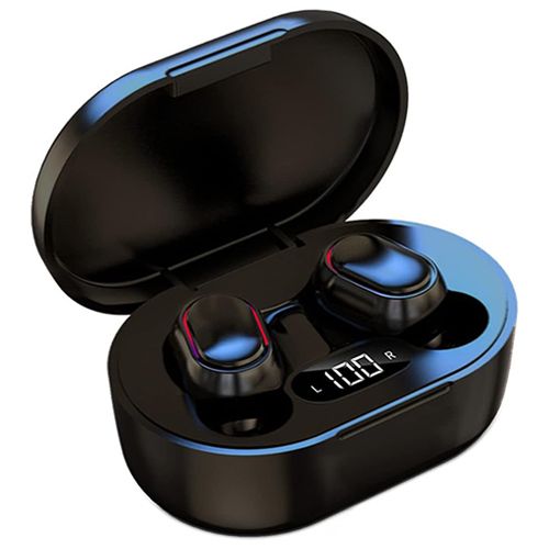 Wireless Bluetooth Earphones, In-Ear Mini Size with LED Display and Mic Earbuds Immersive Bass Stereo Noise Cancelling Headphones, Touch Control Earphone Headset for Music, Sports, Games, Home, Work