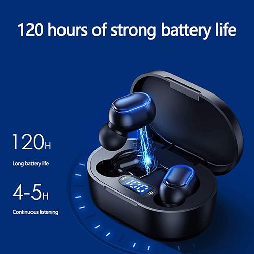 Wireless Bluetooth Earphones, In-Ear Mini Size with LED Display and Mic Earbuds Immersive Bass Stereo Noise Cancelling Headphones, Touch Control Earphone Headset for Music, Sports, Games, Home, Work