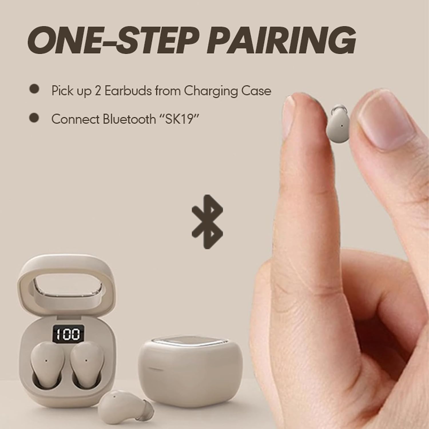 Smallest Invisible Mini Earbuds Wireless Bluetooth, Out of the ordinary Fashion Low Profile Micro Tiny Discreet Hidden Earbuds for Work, Small Headphones, HiFi Sleep Earphones for Small Ear Canals