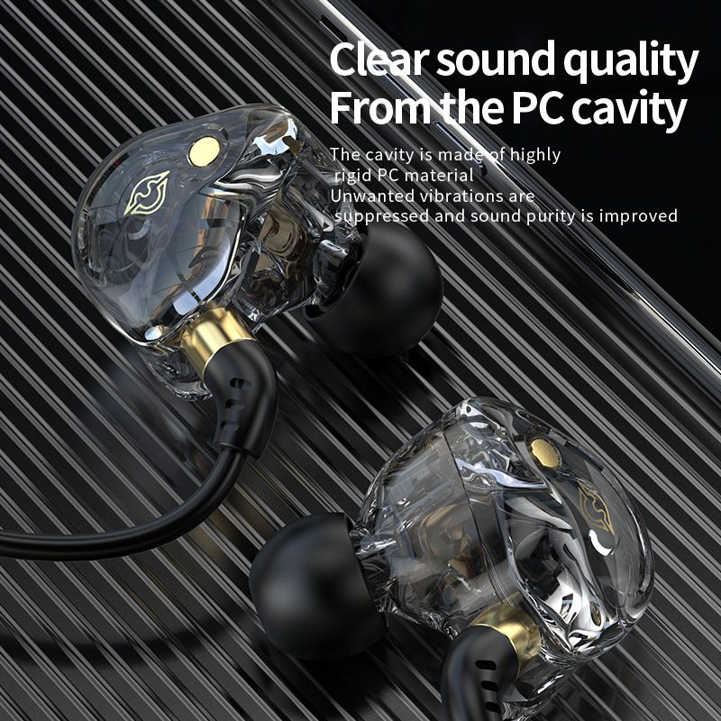 Lune Goose Wired Earphones In ear With Mic Fashion Sports and Gamming Earbuds Bass Stereo Hifi Headset High Quality Earphones 3.5mm Type-c and Apple Lightning