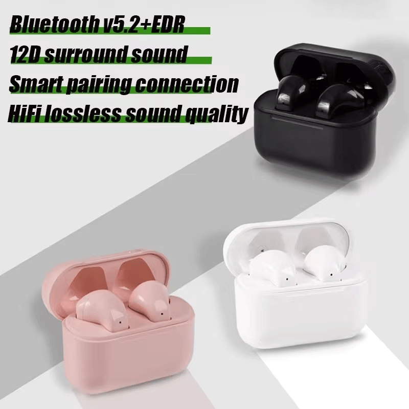 Wireless Bluetooth Small Earphones Mini Invisible Earbuds Hifi Bass In-ear High Aesthetic Value High Power Long Endurance TWS Sports Gaming Headphones