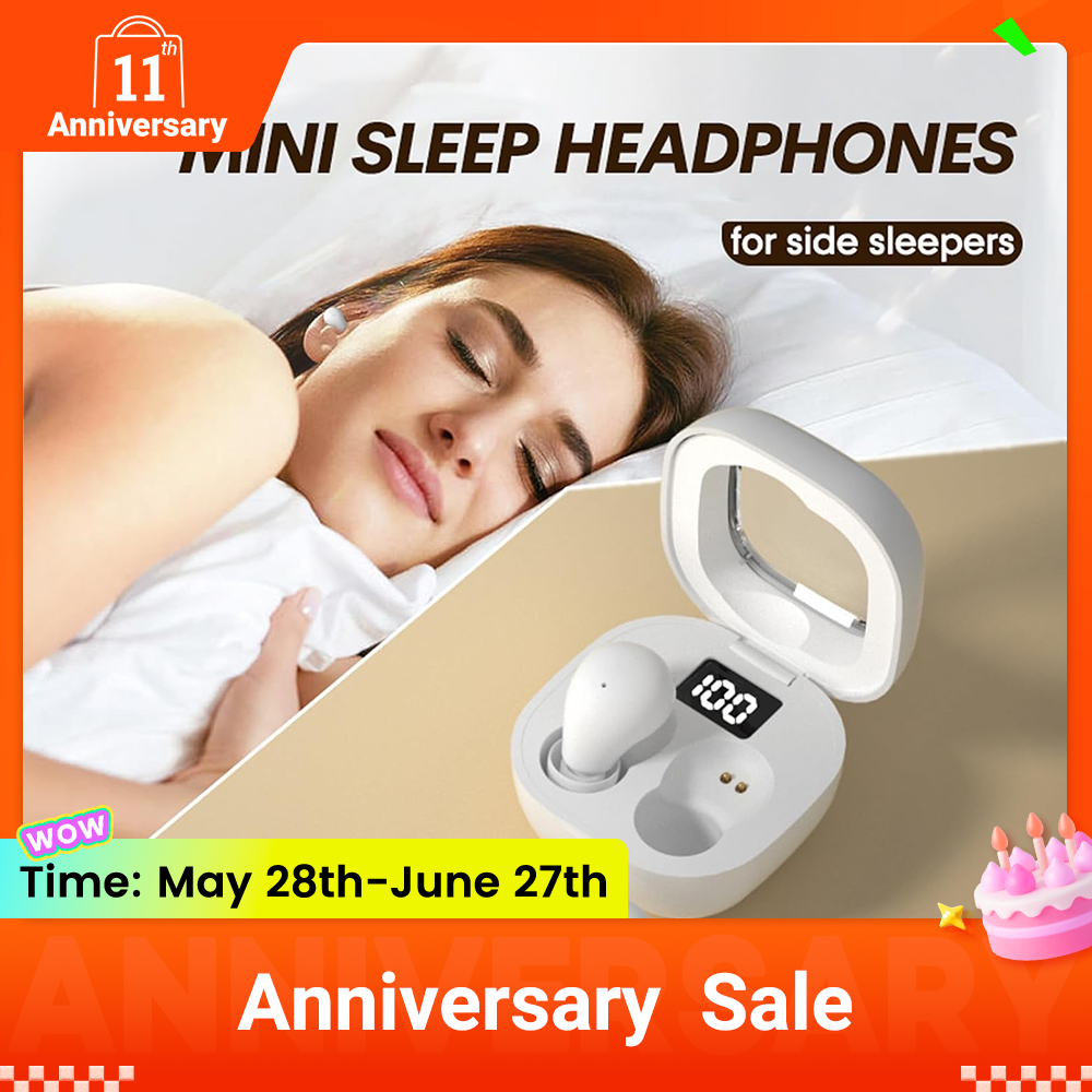Smallest Invisible Mini Earbuds Wireless Bluetooth, Out of the ordinary Fashion Low Profile Micro Tiny Discreet Hidden Earbuds for Work, Small Headphones, HiFi Sleep Earphones for Small Ear Canals