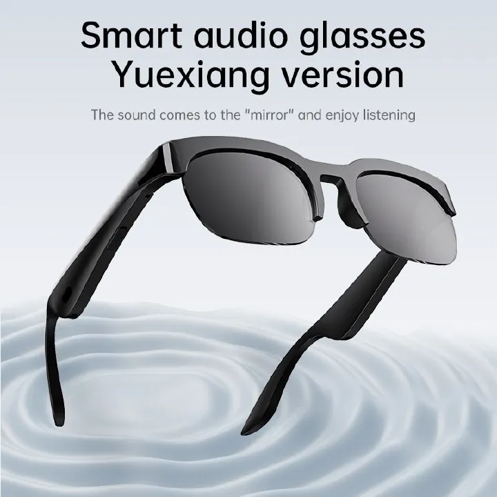 Smart Audio Glasses AI Translation Bluetooth Sunglasses Open Ear Wireless Fashion Earphones Boda Boda Motorcycle Safe Riding Trendy Eyewear Outdoor Sport Headphones with Mic Anti-UV Long Battery