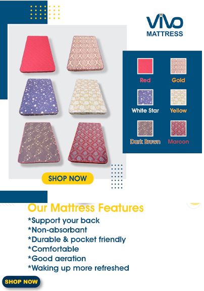 ViVo Mattress High Density Plian Home Living Bed Room Soft and long-lasting Mattress Comfy and Health Mattress from Factory Directly Gray or Black or Brown Color Good quality Best price cofy your home