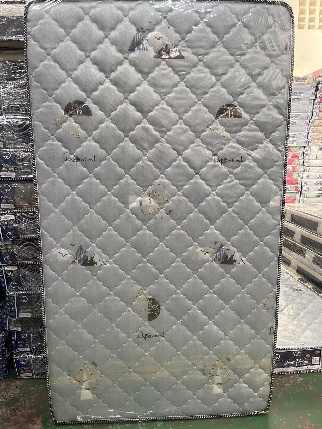 Vivo High-end Mattress Super High Density Quilted Home Living Bed Room Soft and long-lasting Mattress Comfy and Health Mattress from Factory Directly Black & Brown & Gray Good quality Best price for U