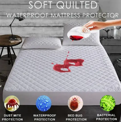 Water Proof Mattress Protector Good Quality and Soft Mattress Protector Topper Mattress Protector Waterproof Fitted Sheet Soft Quilted Fitted Breathable Waterproof Mattress Pad Cover Bed Sheet