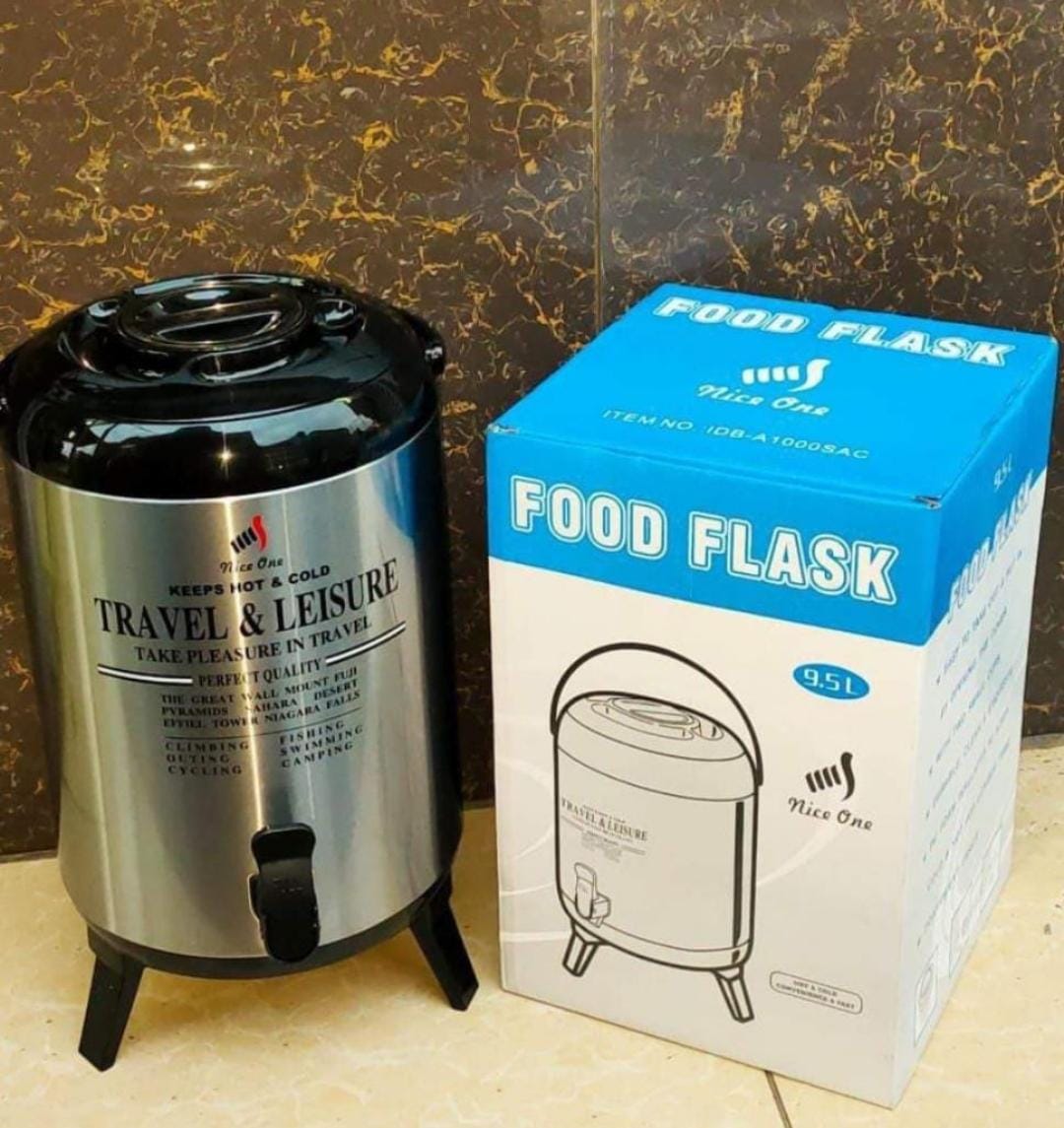 9.5L Tea Urm single tap flask  Boil cups at once  Litre water capacity making ideal for social events, conferences and large gatherings. Portable Thermo-flask for hot water 7 beverages. Concealed hea