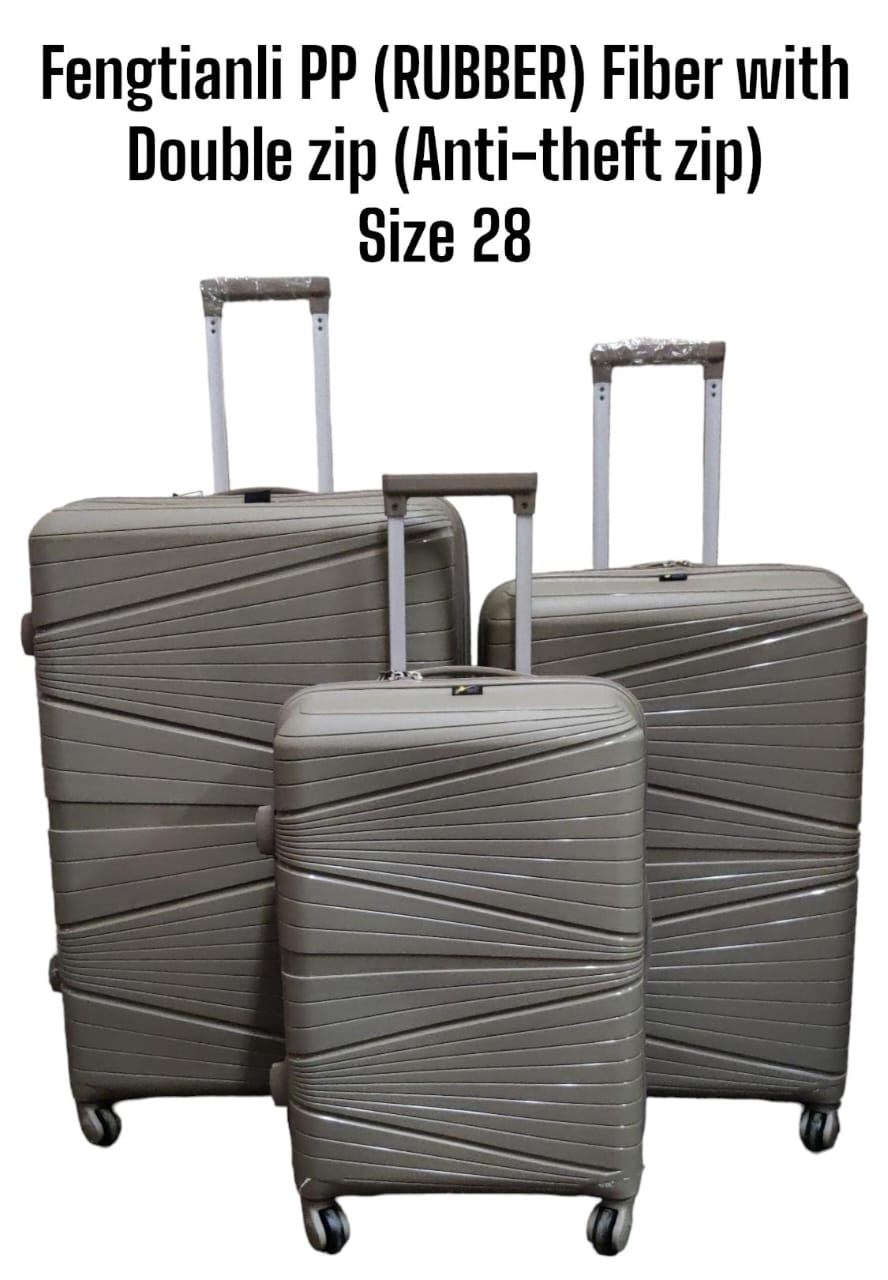 3 IN 1 LAXURIOUS FIBRE SUITCASE BRIEFCASE TRAVEL BAG  The suitcase features a hard outer shell that protects your belongings from damage. It also has a number of compartments and pockets to keep your
