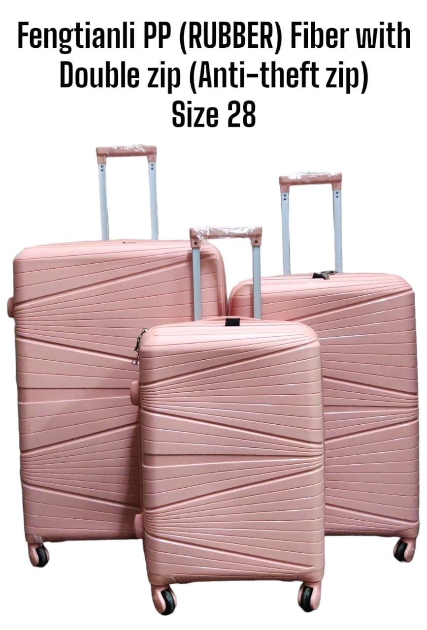 3 IN 1 LAXURIOUS FIBRE SUITCASE BRIEFCASE TRAVEL BAG  The suitcase features a hard outer shell that protects your belongings from damage. It also has a number of compartments and pockets to keep your
