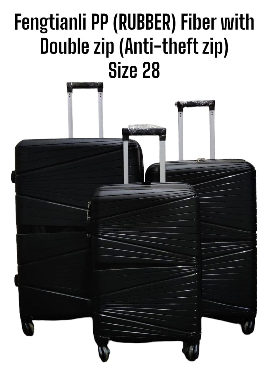 3 IN 1 LAXURIOUS FIBRE SUITCASE BRIEFCASE TRAVEL BAG  The suitcase features a hard outer shell that protects your belongings from damage. It also has a number of compartments and pockets to keep your