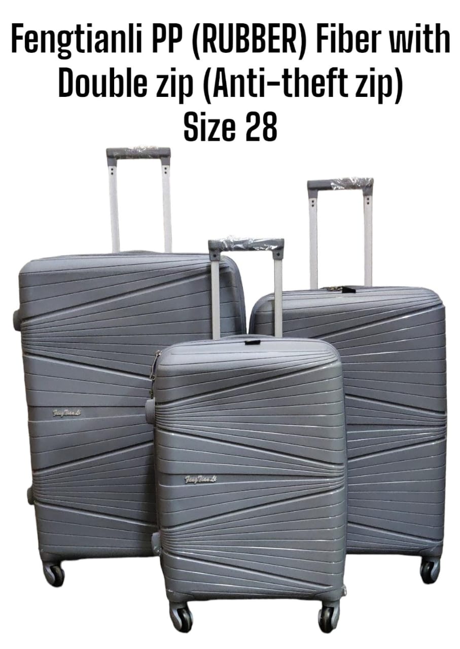 3 IN 1 LAXURIOUS FIBRE SUITCASE BRIEFCASE TRAVEL BAG  The suitcase features a hard outer shell that protects your belongings from damage. It also has a number of compartments and pockets to keep your