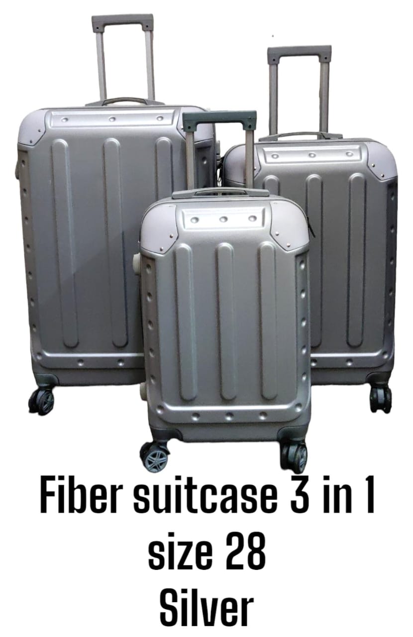 3 Pieces PVC High Quality Travel Suitcase Travel Bag Travel Briefcase With Wheel   Made of durable PVC material, it is lightweight and easy to transport. The set includes a large suitcase, a medium su