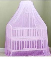 Baby cot round net Baby cot mosquito net canopy made from a tight knit mesh of 256 holes per square inch that keeps out mosquitoes, black flies, wasps, bugs and other pesky insects but allows a cool b