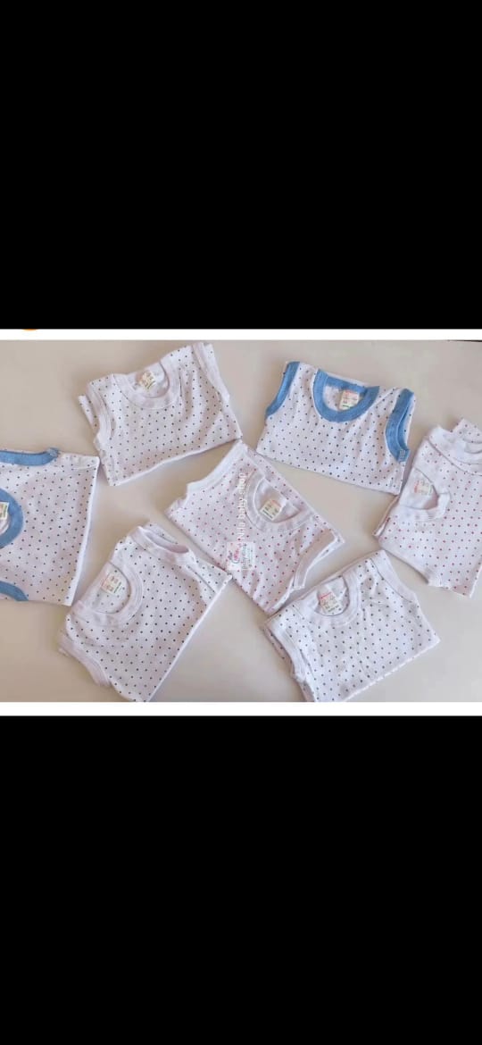 Cotton vests  6pcs The versatile design lets you easily have him wear it with a variety of looks, and it's cozy enough to sport for many occasions, making it a great addition to his year-round wardrob