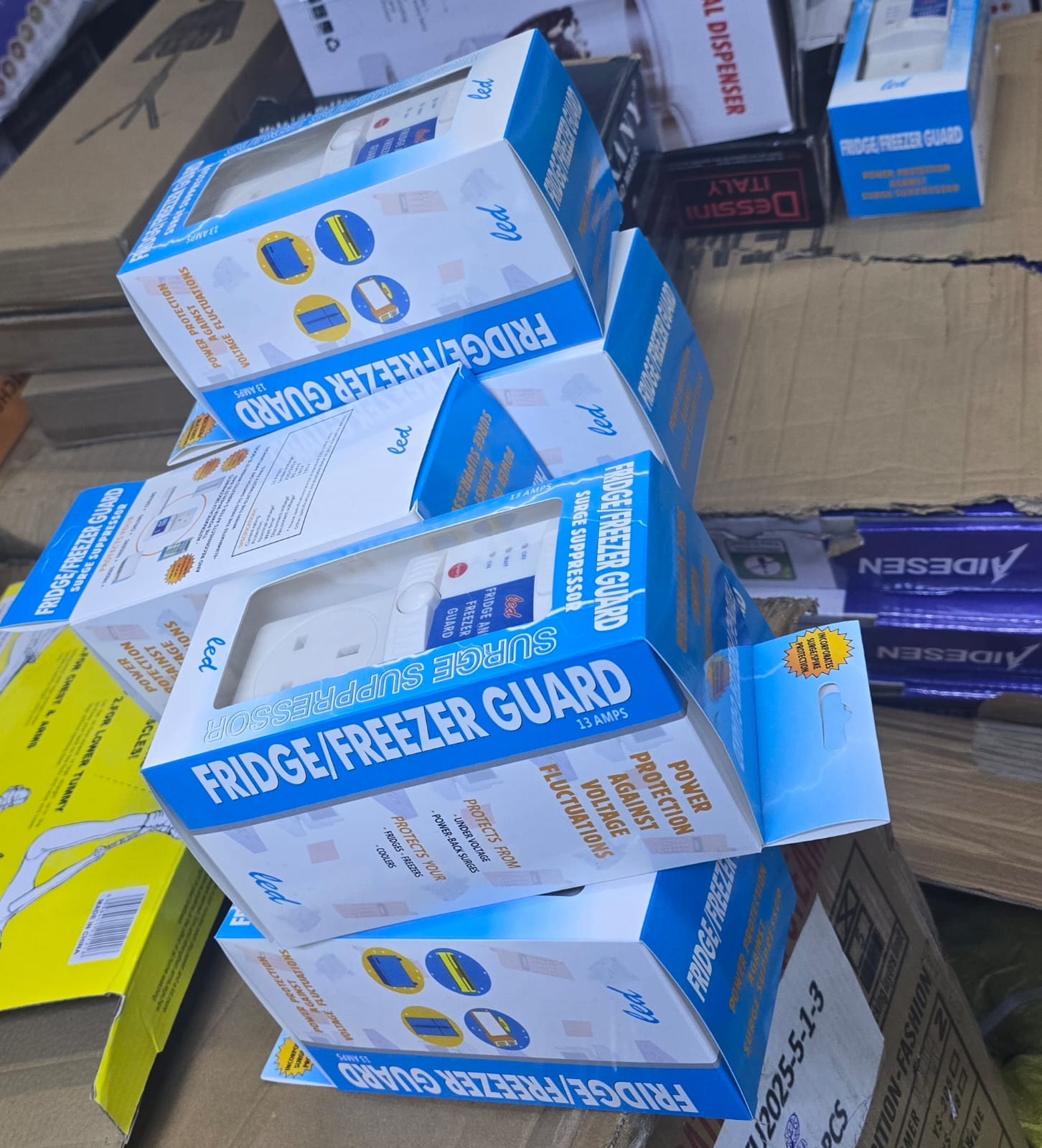 Fridge gards and TV guards  Surge Protection: Protect your TV and home entertainment systems from power surges and voltage spikes caused by storms or electrical grid issues.